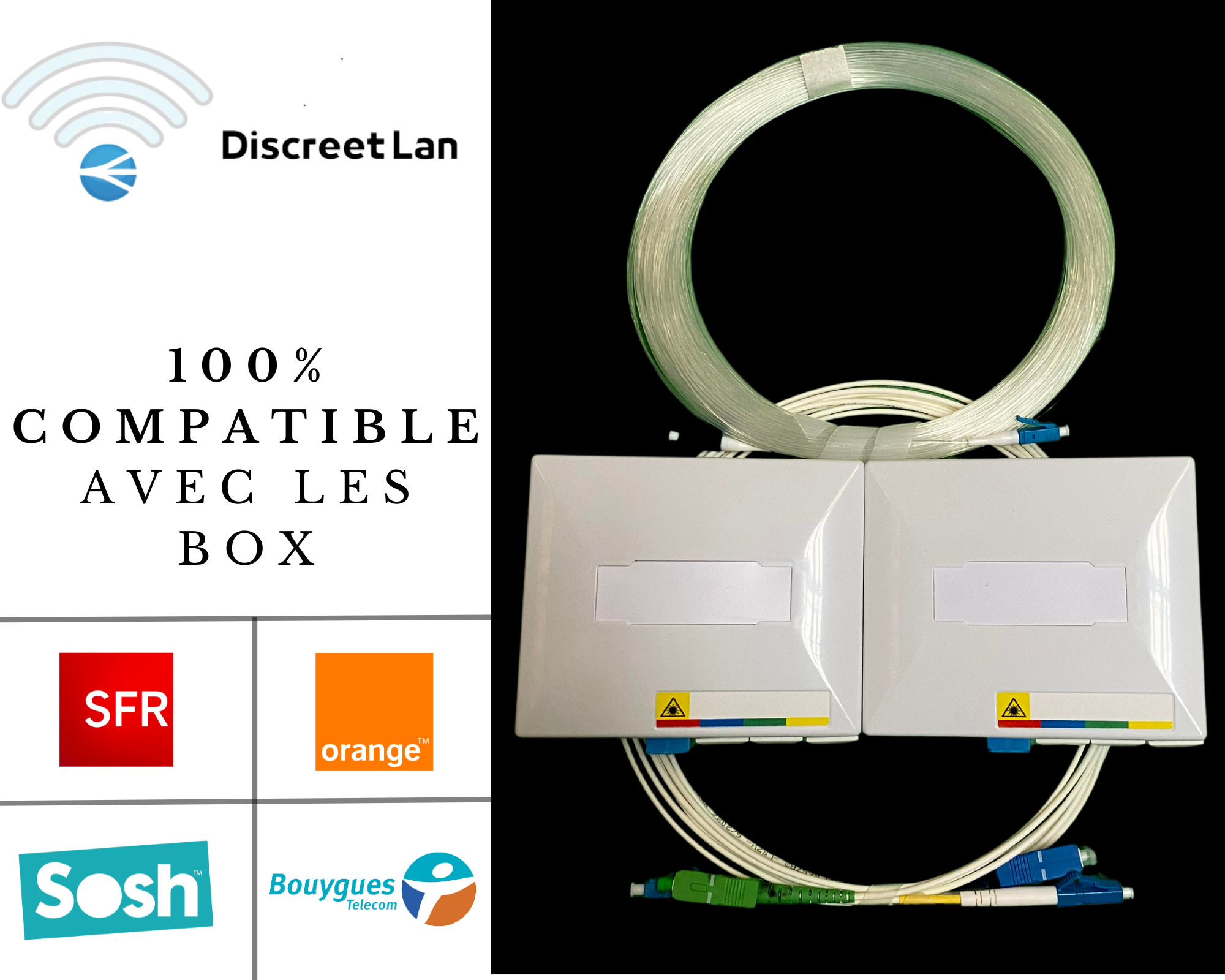 Kit Complet M Discreet Lan D Placement Box Orange Bouygues Sfr