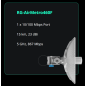 Pont sans fil CPE 5 GHz 23 dBi, 867 Mbps, IP65, 15 km, 1 port 10/100M, H:9° V:9°