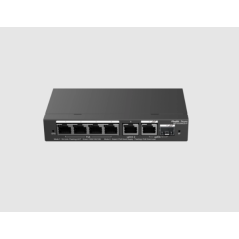 Smart Switch PoE Gigabit à 6 ports : 4 ports PoE/PoE+, 1 port RJ45 Gigabit