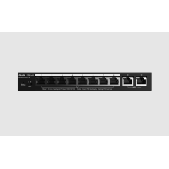 SWITCH PoE GIGABIT 10 ports : 8 ports PoE/PoE+, 2 ports gigabit RJ45 upling, 70W