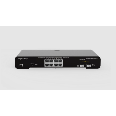 Switch PoE géré de niveau 2 Gigabit à 8 ports, boîtier en acier, 8 ports Gigabit