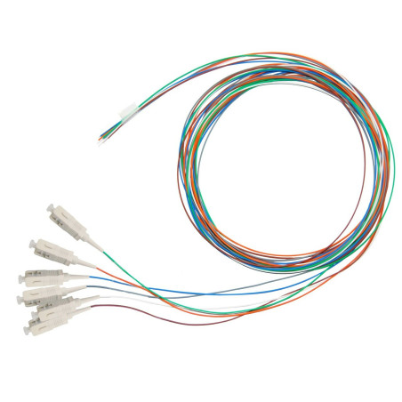 Pack 6 Pigtails couleurs OM4 Easystrip LCPC 2M 900 µm Pack 6 Pigtai...