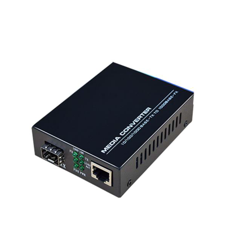 convertisseur de media POE af/at 10/100/1000 Mbps vers SFP 1000base x