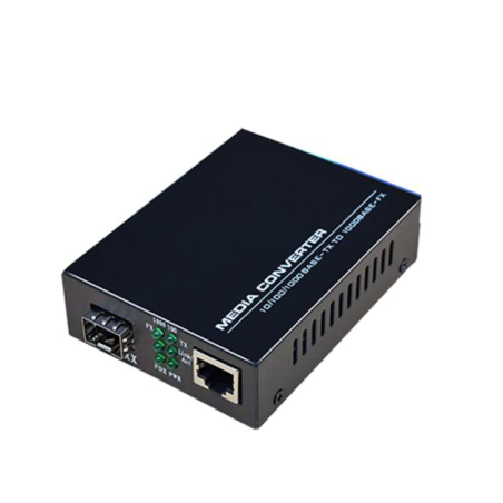 convertisseur de media POE af/at 10/100/1000 Mbps vers SFP 1000base x