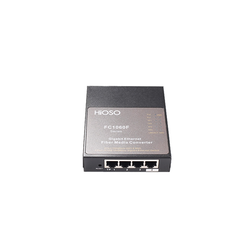 Convertisseur média Monomode 4 RJ45 10/100/1000 ET 2 x SC Duplex 10...