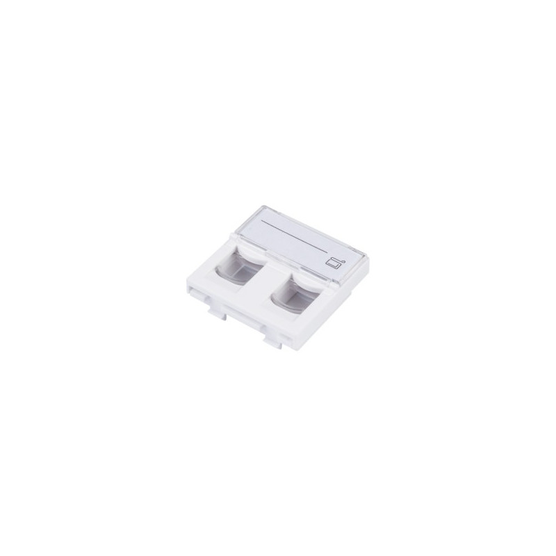 PLASTRON DOUBLE 45X45 MM BLANC KEYSTONE PLASTRON DOUBLE 45X45 MM BL...