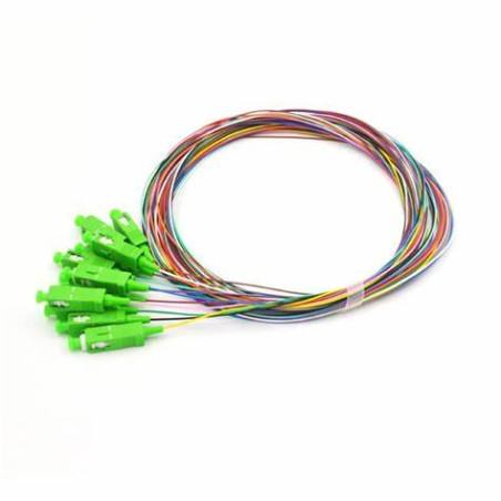 Pack 12 Pigtails couleurs monomode Easystrip SCAPC 2M G652 9/125 90...