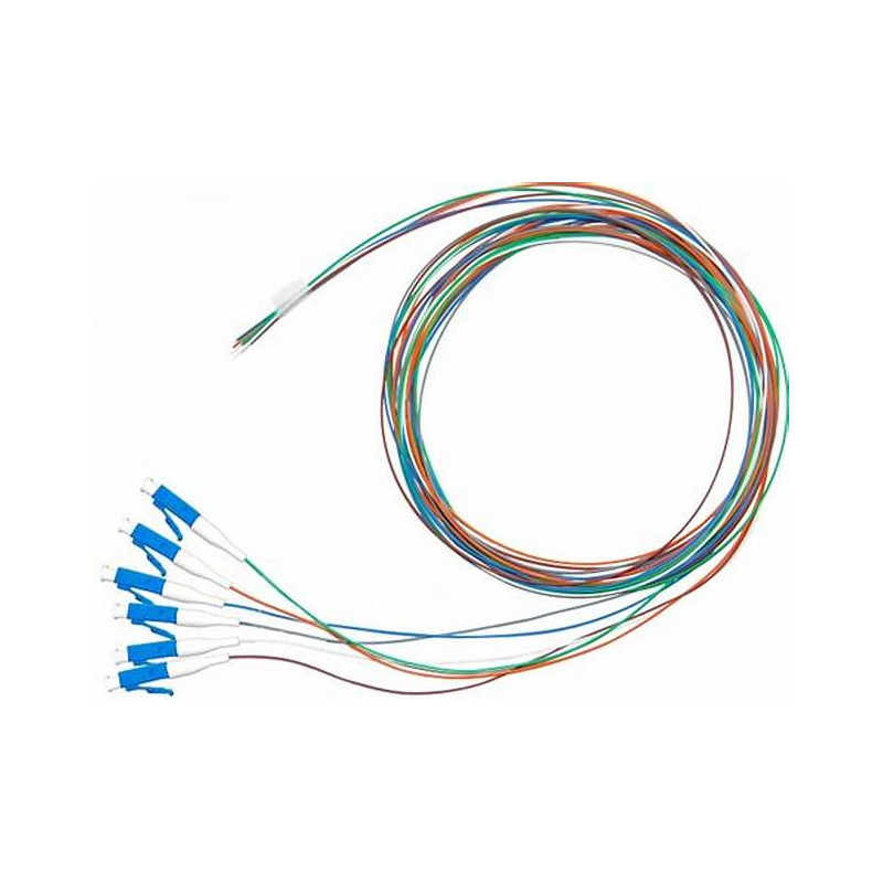 Pack 6 Pigtails couleurs monomode Easystrip LCPC 2M G652 9/125 900 ...