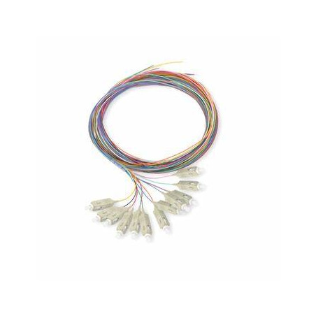 Pack 12 Pigtails couleurs OM1 Easystrip SCPC 2M 900 µm Pack 12