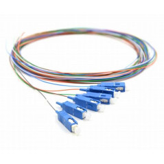 Pack 6 Pigtails couleurs monomode Easystrip SCPC 2M G652 9/125 900 ...