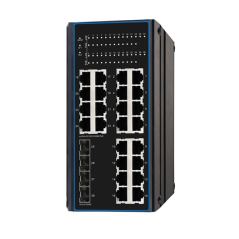 SWITCH INDUSTRIEL 24 PORTS POE+4 SFP MANAGE L2