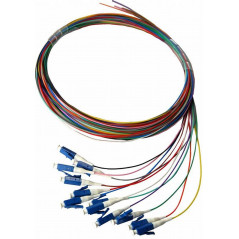 Pack 12 Pigtails couleurs monomode Easystrip LCPC 2M G652 9/125 900...