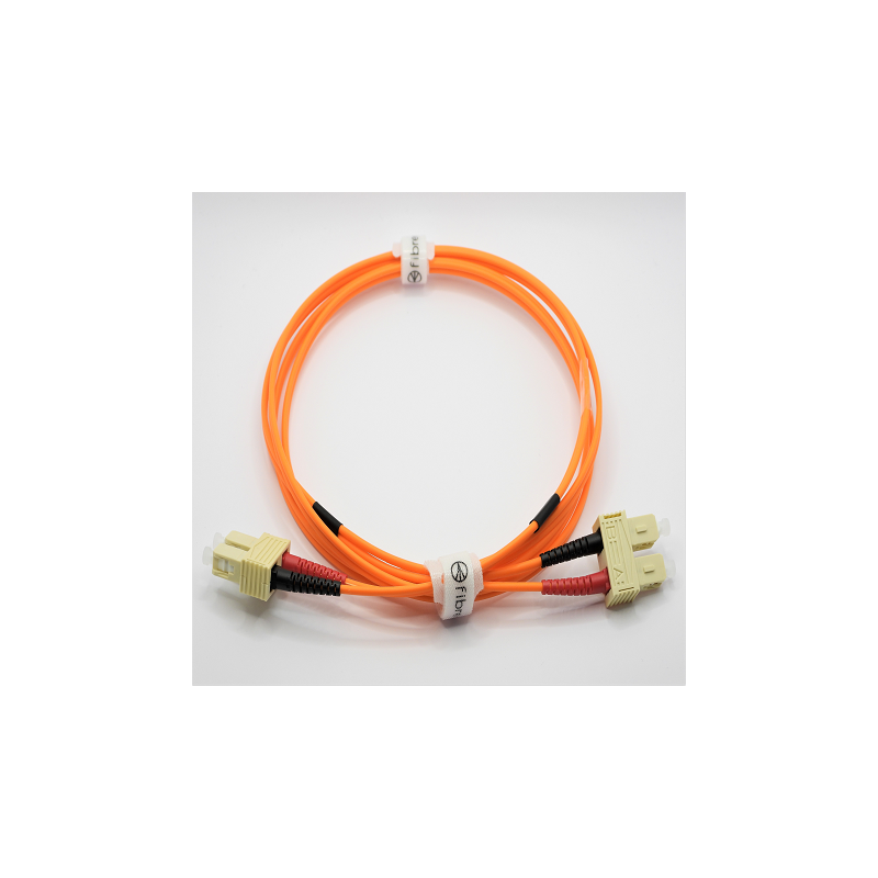 Jarretière optique 50/125 OM2 SC/SC duplex Zipp, orange, LONGUEUR A CHOISIR  Cordons OM2 7,43 €Cordons OM2