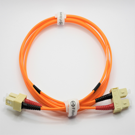 Jarretière optique 50/125 OM2 LC/LC duplex Zipp, orange LONGUEUR A