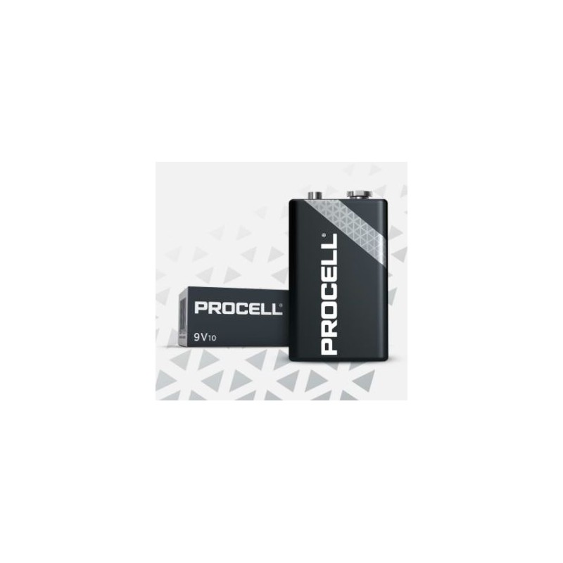 Piles alcalines Duracell Procell 9V - 6LR61 673mAh Par 10  ACCESSOIRES 14,88 €ACCESSOIRES