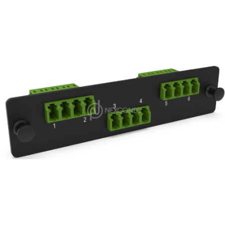 LGX Pass Thru Plaque d'adaptation LC 12FO SM Vert NEXCONEC  Solution LGX 14,19 €Solution LGX